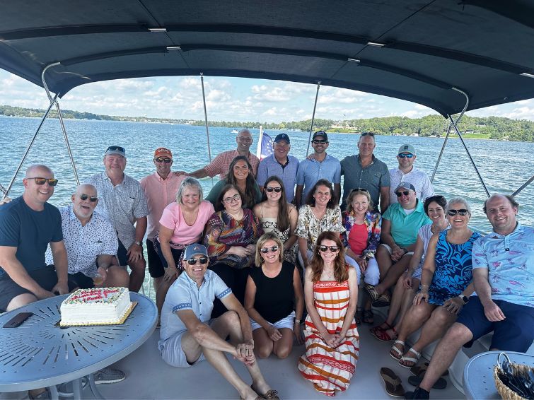 Forte Real Estate Partners celebrating on boat cruise